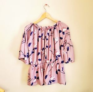NWOT So What? Floral Spring Blouse